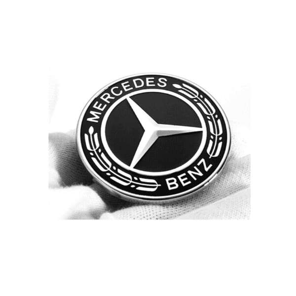Mercedes-Benz Black Front Hood Emblem 57mm  A0008171701