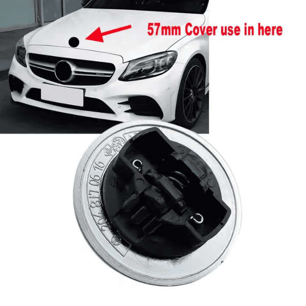 Mercedes-Benz Black Front Hood Emblem 57mm  A0008171701