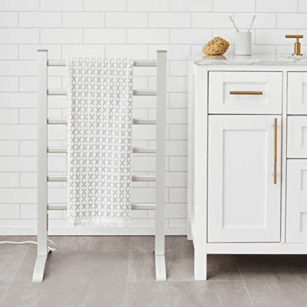 2-in-1 Electric Heated 6 Bar Lightweight Towel Rail