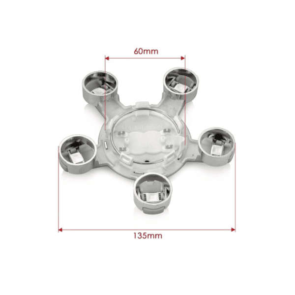 ALLOY CENTRE WHEEL HUB CAP FOR AUDI - SINGLE 4F0601165N