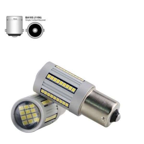 CANBUS - 1156 LED Turn Signal Indicator Bulbs with White Color Set of 2