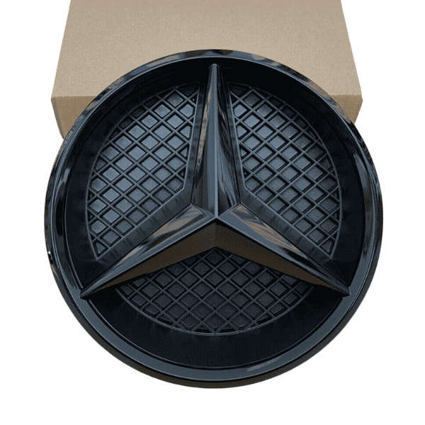 Mercedes Benz Black Grille Emblem Star and Base W176 W205 W207 W117 - A0008880060