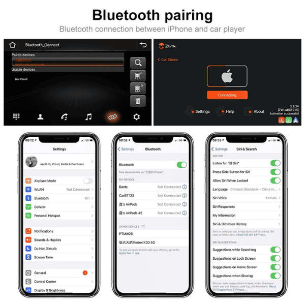 VW Android Navigation Unit CarPlay Android Auto 2GB 32GB 2024 Model