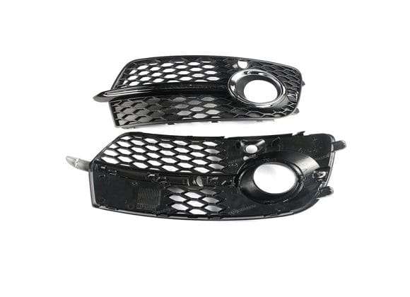 FRONT BUMPER FOG LIGHT GRILLE FOR AUDI Q5 S-LINE 2013 - 2017, 8R0807681S LEFT SIDE