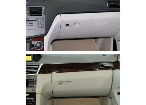 MERCEDES GLOVE BOX CUBBY HOLE HANDLE REPLACEMENT FOR W204 - Black