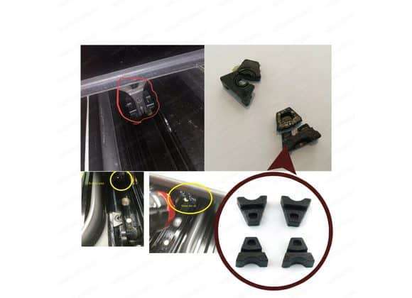 MERCEDES PANORAMIC SLIDING ROOF SUNROOF RAIL FRAME GLASS SLIDER GUIDE REPAIR CLIPS MINI KIT - CLA...