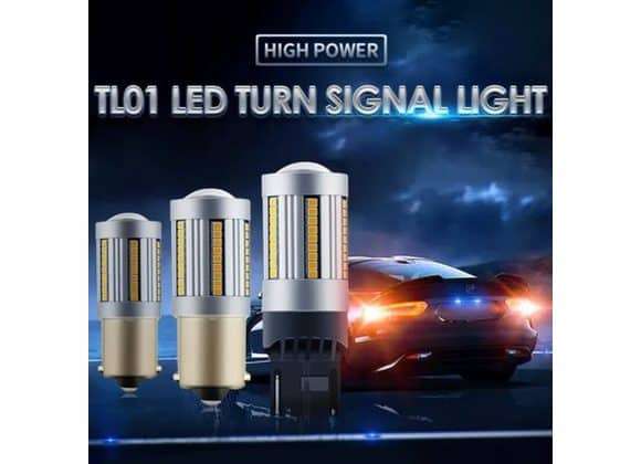 CANBUS - 7440 LED TURN SIGNAL INDICATOR BULBS AMBER COLOUR SET OF 2