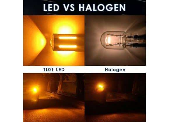 CANBUS - 7440 LED TURN SIGNAL INDICATOR BULBS AMBER COLOUR SET OF 2
