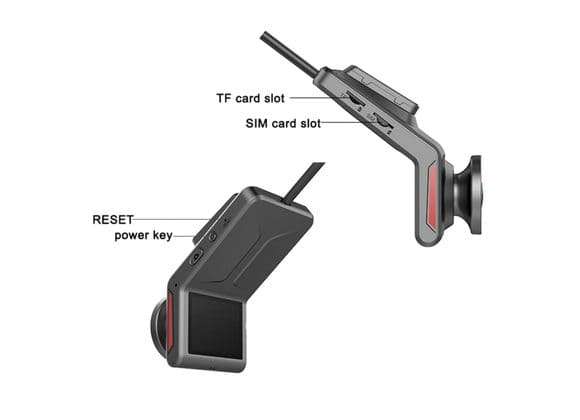 DVR DUAL DASH CAM WITH WIFI 4G LTE AND LIVE TRACK MONITORING