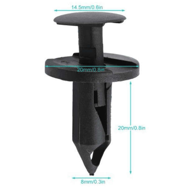 Lightweight Bumper Rivet Clips - Set of 5