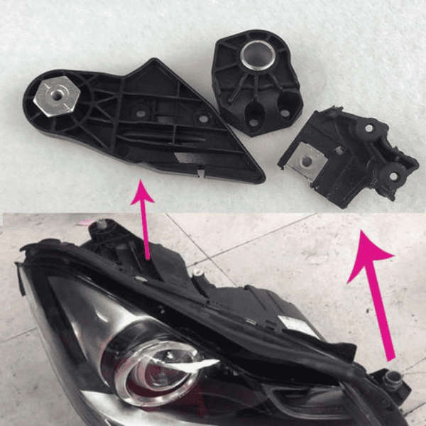 Headlight Bracket Repair Kit for Mercedes W204 - Left Side 2048201114