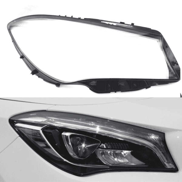 Mercedes Benz CLA W117 17-20 Headlight Replacement Lens WITH LOGO A1179069900DDZ - Right Side
