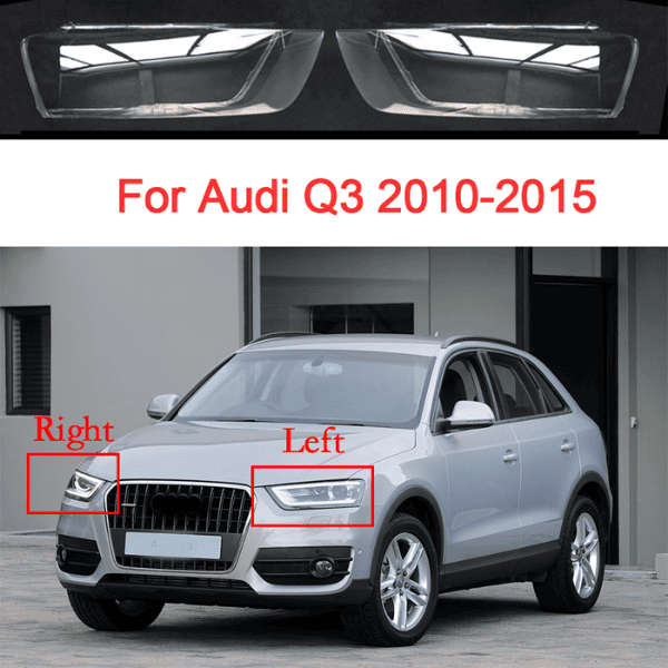 Audi Q3 11-15 Headlight Replacement Lens Left Side - 8U0941003DDDZ