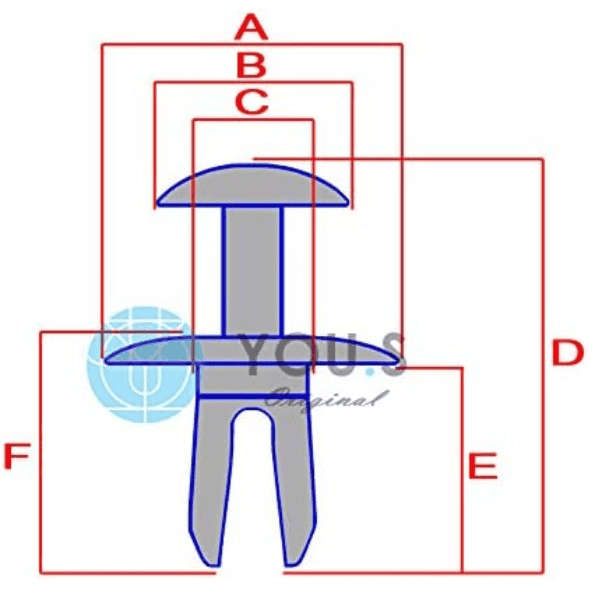 Wheel Arch Expansion Clips - WHT004750 Set of 5