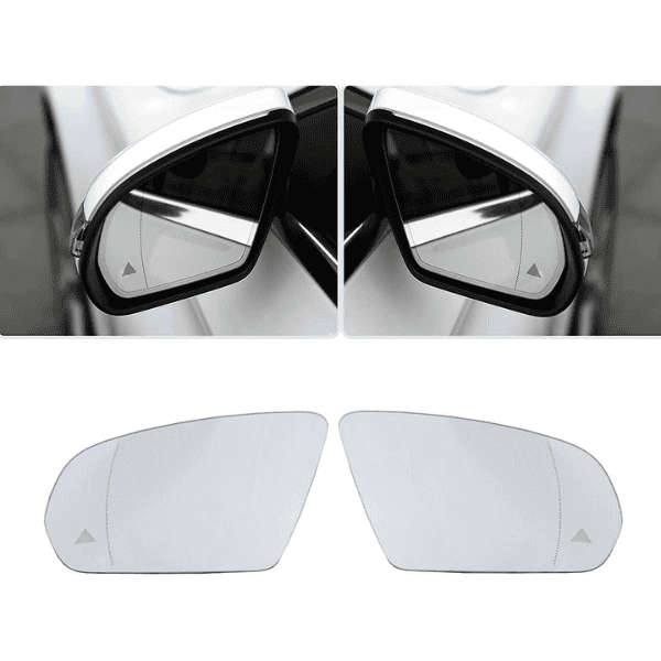 OEM Mercedes C E S W205 W213 W222 C238 Mirror Glass with Blind Spot - A0998100616 Right Side