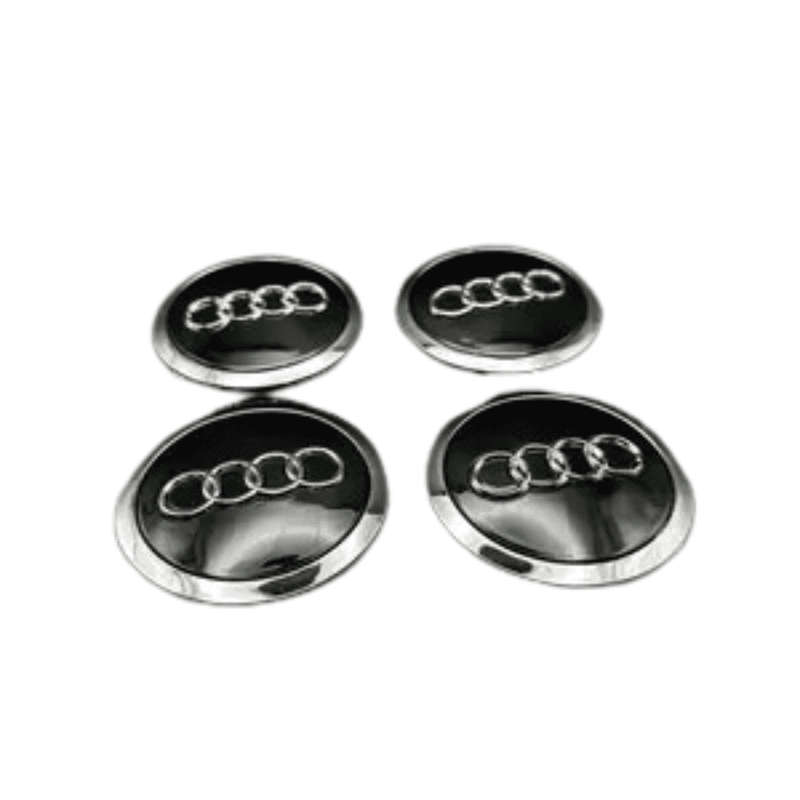 Audi 68mm Wheel Cap Hub - Black 8D0601170