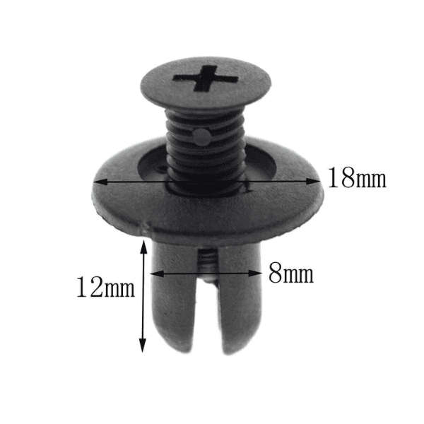 Bumper Fender Liner Retainer Clip For Hyundai - Set of 5