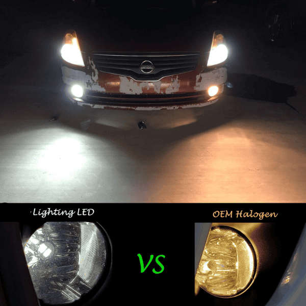 PSX24W LED Spot Light Bulbs - Set of 2 - Yellow
