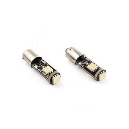 T4W/ BA9s 3SMD LED Tower - 2 Pcs white