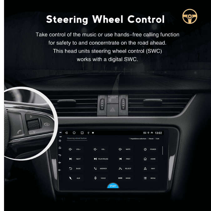 10.1-inch Android 14 GPS Head Unit with CarPlay Support for Hyundai Staria H1 (2021-2024