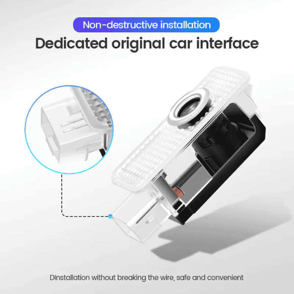 Audi Car Door LED Logo Lights  - Set of 2