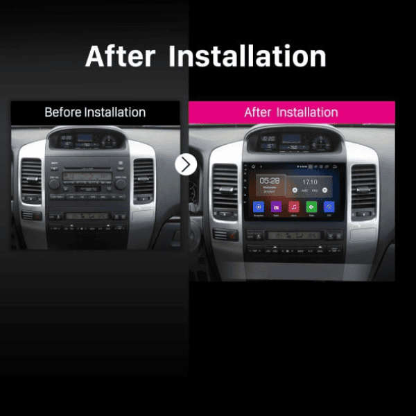 Toyota Prado 2002- 2009 Android Multimedia System with Car Play and Android Auto