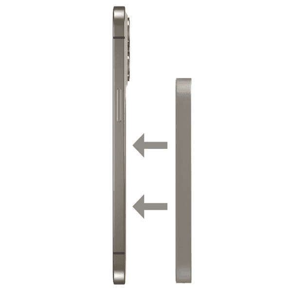 Magsafe 5000Mah 9mm Ultra Slim Magnetic Wireless Power Bank - Silver Colour