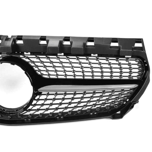 Mercedes Benz W117 CLA Class 2014-2016 Diamond Black Front Bumper Grill - 1178801503