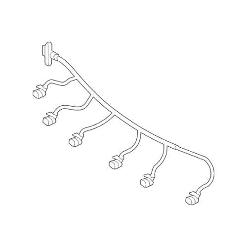 Mercedes W117 CLA Bumper PDC Parking System Wiring Harness - A1775403401