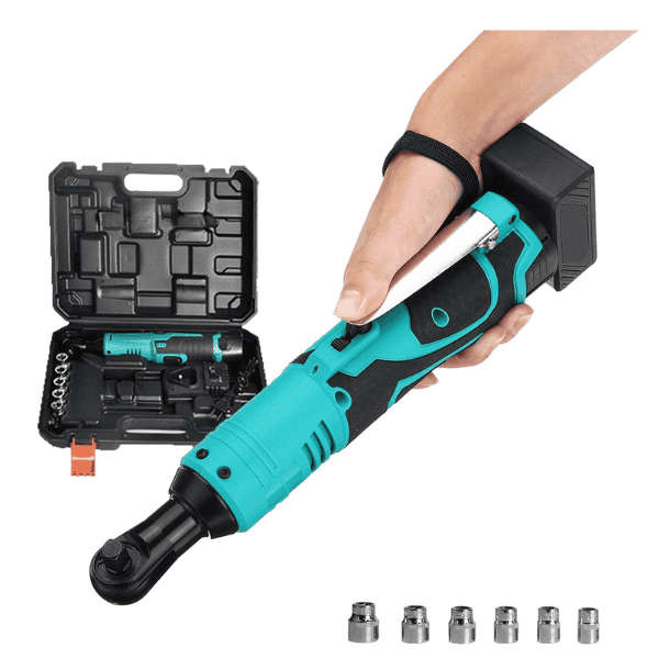 Impact Wrench Cordless Rechargeable Electric 16.8V 3/8 Inch 90°  Ratchet Driver Power Tool