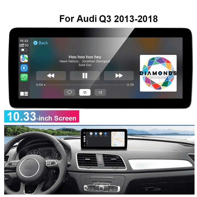 Audi Q3 Low Spec (20132018) 10.33" Touchscreen Android Multimedia Unit with CarPlay