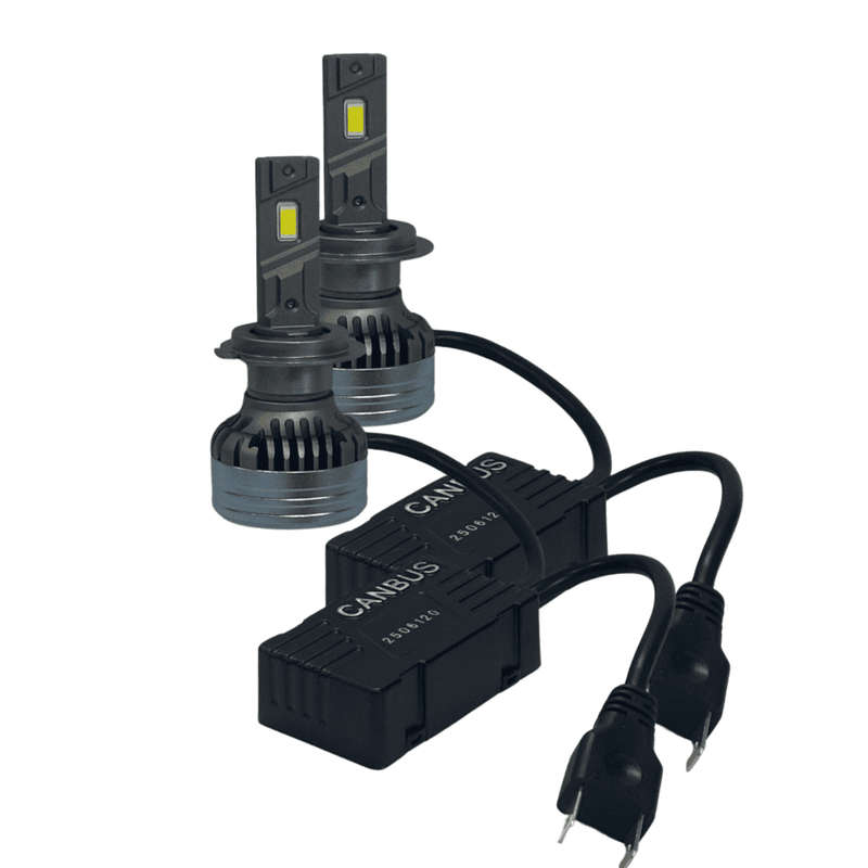 D18 H7 LED Headlight 55W Canbus Bulbs - Set of 2