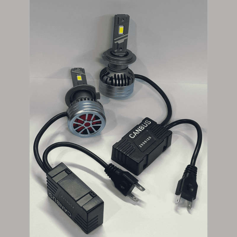 D18 H7 LED Headlight 55W Canbus Bulbs - Set of 2