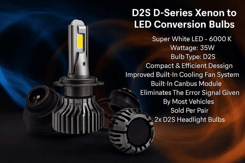 D2S 6000K D-Series LED Bulbs - Set of 2