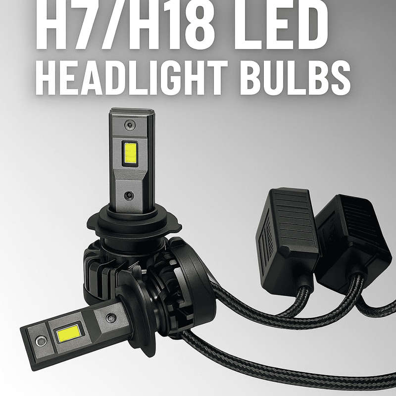 H18/H7 LED High Power LED Headlight Bulbs - Set of 2