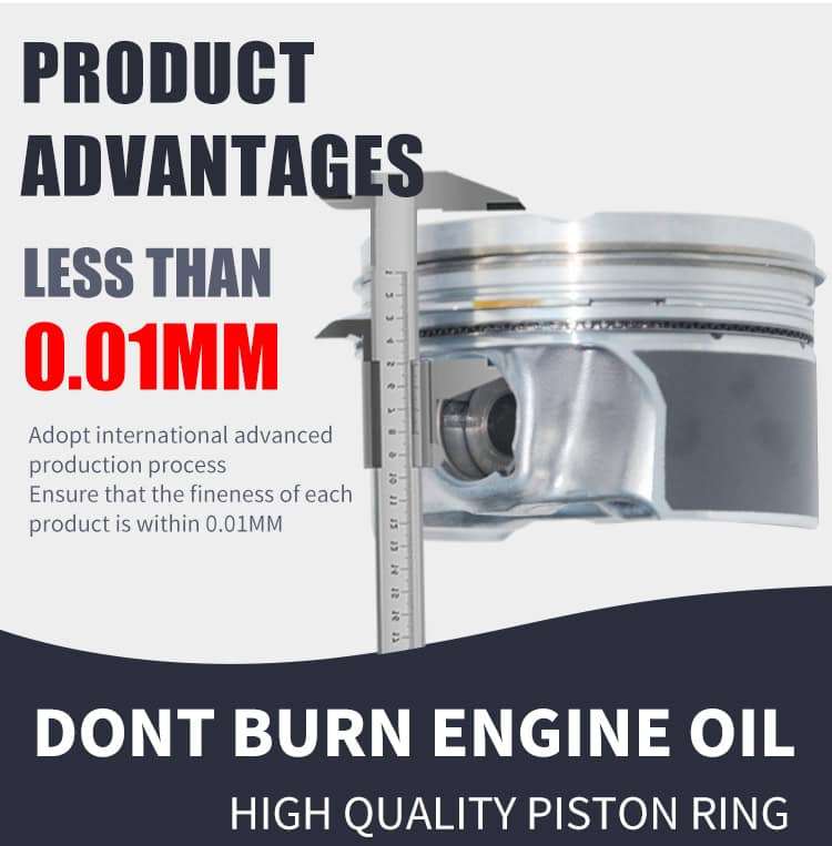 Pistons for Audi VW 04E107065DG 04E107065GF 04E107065EJ 04E107065GL EA211 1.4 CMBA CXSA CZCA 74.5...