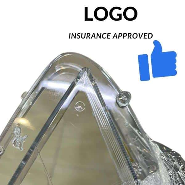 Mercedes-Benz W176 A Class 12-16 Headlight Replacement Lens WITH LOGO A1769069100DDZ-left side