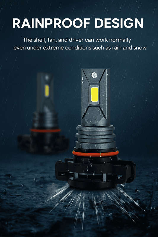 Super Bright Mini LED Fog Light Bulbs (White) 2 Pieces - PSX24W