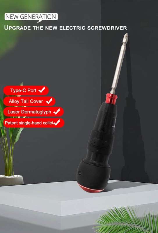 Cordless Electric Screwdriver Set, 10 in 1, Powerful, 3.6V