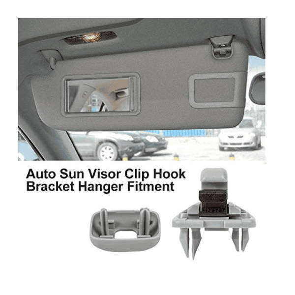 Sun Visor Holder Fix Bracket Clip for Audi Vehicles - A1, A3, A4, A5, Q3 & Q5 - Grey
