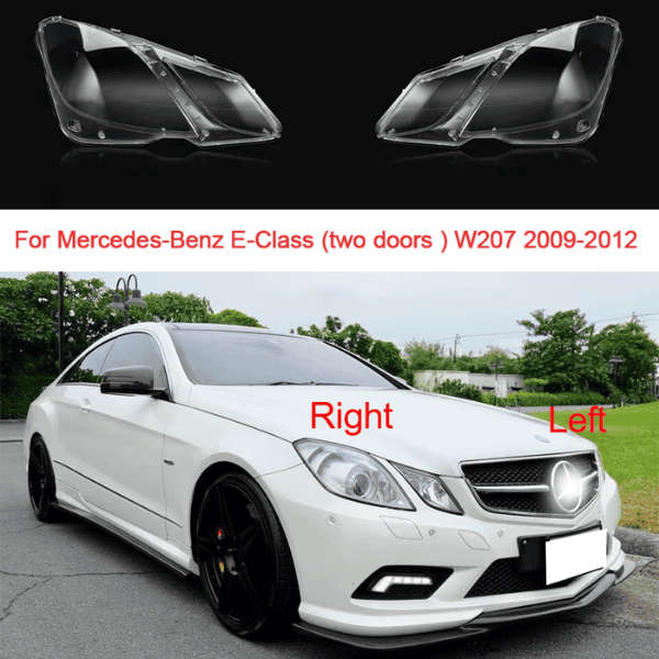 Mercedes W207 E Class Headlight Replacement Lens - Left