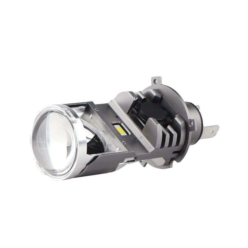 Headlight LED Globes H4 with Projector Lens - Set of 2