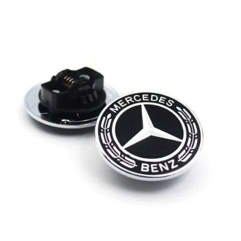 Mercedes-Benz Black Front Hood Emblem 57mm  A0008171701