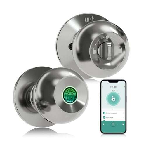 Tuya Smart Fingerprint Door Knob  Silver K10 Model