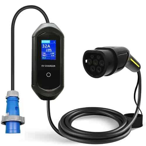 EVC Portable Electric Vehicle Charger | 7.4kW High-Performance Charging Solution