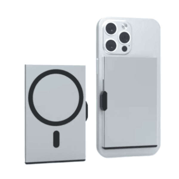 Magsafe RFID Anti Theft Magnetic Aluminum Card Holder Wallet - Dark Grey
