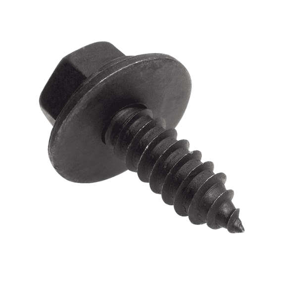 Hexagon head self tapping screw with washer black (M5 X 17) UNIVERSAL