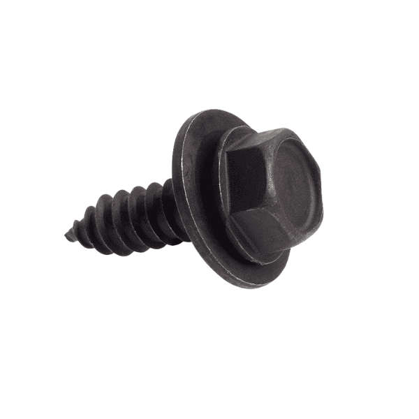 Hexagon head self tapping screw with washer black (M5 X 17) UNIVERSAL
