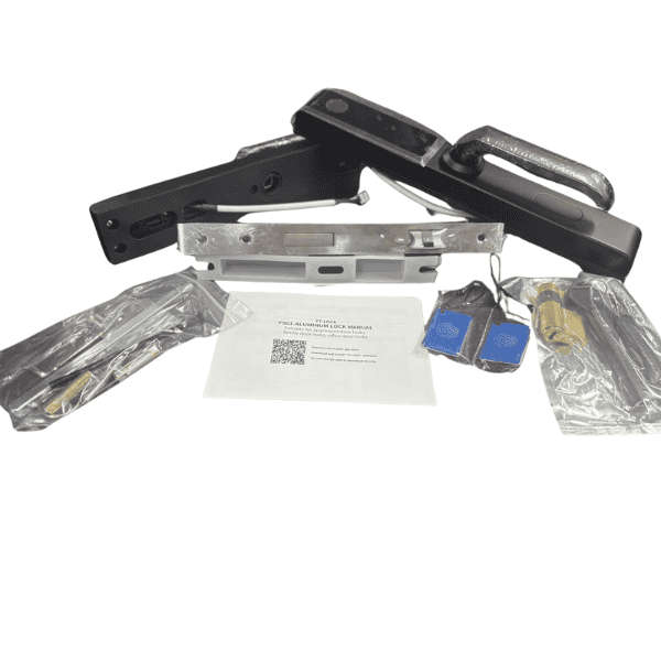 Smart Biometric Door Lock 2024 Model Aluminium Doors - Black Right