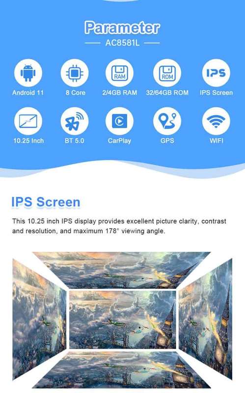 BMW F30 Android Navigation Touch Screen with Carplay/Android Auto
